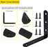 4 4" 4" 90 100x100mm Pcs Black L Bracket Corner Braces Stainless Steel x Shelf Bracket for Wood, Shelves, Furniture