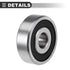 Motoforti Universal Motorcycle Ball Bearing, Carbon Steel, Silver Tone, 10 Pc