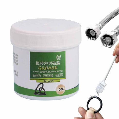 Generic 100g O Ring Silicone Grease | Waterproof Long Lasting Plumbing Lubricant - O-Rings Valve Faucet Grease