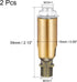 180 M10 Pack 2 MECCANIXITY Sloped Ceiling Adapter Degree Swivel Thread, for Chandelier Ceiling Pendant Light, Gold