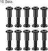 uxcell Screw Post Fit for 5/16"(8mm) Hole Dia Male M6x30mm Binding Bolts Leather Fastener Carbon Steel