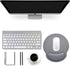 Mouse Pad Leather Wrist Rest Support, Ergonomic Memory Foam Mouse Wrist Rest Pad for Computer Pain Relief, Grey
