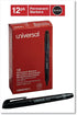 Universal UNV07071 Fine Bullet Tip Permanent Marker, Black, 1 Dozen