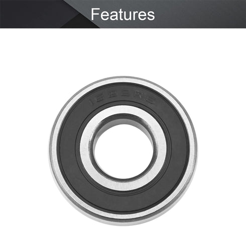 Othmro 2Pcs 1622-2RS Deep Groove Bearings, Double Bearing High Carbon Chromium for Robotics, 14.29x34.93mm