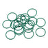 uxcell Fluorine Rubber O-Rings, Pack of 20 FKM Seal Gasket for Machinery Plumbing, 20mm OD 17mm ID 1.5mm Width, Green