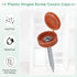 M METERXITY 200-Pack 6mm M3 M4 M5 Plastic Hinged Screw Cover Caps, Shutter Screws with Caps, Fold Snap Washer Covers