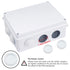 Zulkit Junction Box, ABS Plastic Waterproof IP65, Universal Electrical Project Enclosure, White 7.9 x 6.1 x 3.1 inch