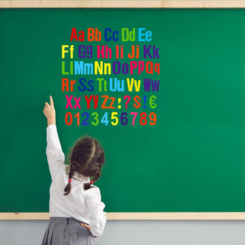 Tenare 268 Pcs Bulletin Board Letters, Alphabet Numbers and Punctuation Cutouts for Classroom Chalkboard Bulletin Board