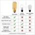 Weyolin T45 Bulb, 40W 2200K Bulb,180 E26 Base,Dimmable Bulb (4-Pack) Amber Glass Edison Incandescent, Ultra Warm White