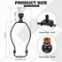 6.5 Inch 2 Set PATIKIL Lamp Harp Kit with Finial, Detachable Lamp Shade Bracket Holder, DIY Lighting Accessories