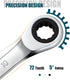SORAKO 10mm Ratcheting Combination Wrench, Chrome Vanadium Steel Gear Wrench for Garage Tools