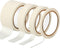 Zonon 4 Rolls Basic Masking Tape - 1/4, 3/4, 1 and 2 in General Purpose No Residue Easy Tear Tape (White)