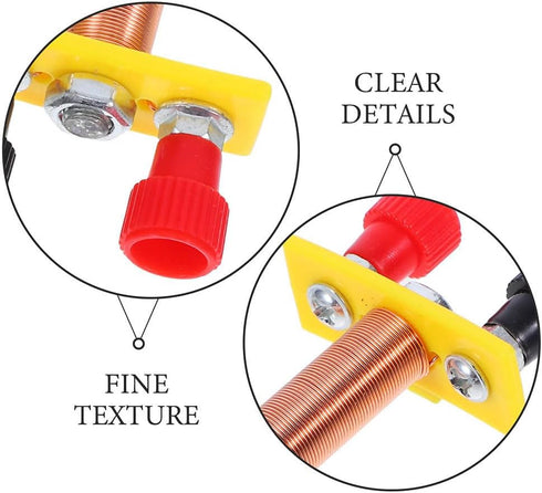 2.55X1.25X0.59In T-Shaped Solenoid Electromagnet Coil for Physics Experiment Kit Educational Tool for Electrical