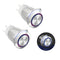 Latching Push Button Switch, 36V Waterproof Stainless Steel Metal, 3/4" Mounting Hole, Blue LED SPST, 2 Pcs