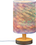 Bulb ALAZA Magic Mermaid Decor Bedside Table Lamp with USB Port for Bedroom Nightstand Office Desk LED Included
