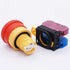 TWTADE Red Mushroom Cap 1NO 1NC DPST Emergency Stop Push Button Switch, AC 660V 10A