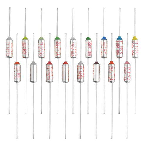 XINGYHENG 85Pcs Thermal Fuse 10A 250V, Circuit Thermal Cut-Off Fuse for Home Appliances, 100? to 280?
