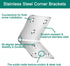 Vezuifoo 18Pcs 2"x2"x2",Heavy 90 L Bracket for Wood,Stainless Steel Corner Brace Duty Degree Right Angle Brackets L