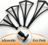 Generic 1 Pack 6/8/10/12inch Adjustable(15cm/5.9in) Metal Hairpin Table Leg - Triangle Furniture Foot - Bathroom