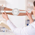 Prasacco 12 Inch Goniometer, Transparent Orthopedic Angle Ruler, 360 Degree Goniometer Protractor for Body Measuring