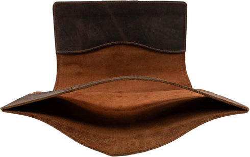 Hide & Drink Journal Cover for Moleskine Hard Cover Sketchbook XXL Size 8.5 x 11 in., Full Grain Leather, Bourbon Brown