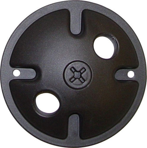 Nuvo Lighting SF76/666 Two Light Die Cast Aluminum Durable Outdoor Landscape Lighting Security Flood Mounting Plate, Dark Bronze by Nuvo