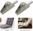 2pcs 5-Position Toddmomy Black Steel Self-Locking Furniture Folding Hinges with Adjustable Ratchet for Sofa and Tatami