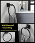 Towel Ring, Stainless Steel Hand Towel Holder,Modern Round Wall Hand Bathroom Washcloth Holder for Bathroom