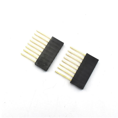 ZYAMY 30pcs 2.54mm 6Pin 8Pin 10Pin Female Socket Pin Header Strip Kit, Single Row Straight, 11mm Long Needle Stackable