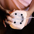 13272 Globe Electric Terry Triceratops Multicolor Changing Integrated LED Rechargeable Silicone Night Light Lamp, White