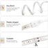 6.6ft 240LEDs (3000K) 110V Waterproof Outdoor LED Strip Lights - Warm White for Garden, Yard, Patio, Lawn, Under