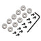 Yakamoz 10Pcs Router Bits Accessory Kit, Top Mounted Ball Bearings Guide for Router Bit Repairing, Inner Dia. 3/16”