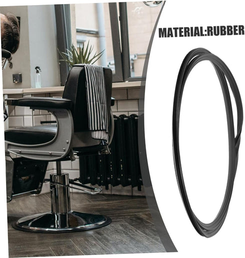 38.5cm Salon Chair Rubber Base Ring Protector Gasket Anti-Slip Floor Protector for Wooden Floors Compatible Styling