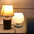 Toddmomy Portable Touch Sensor Table Lamp Adjustable Brightness Color Changing Bedside Night Light Glass and Wood