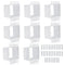 8pcs BE2-8 (2 Gang) Electrical Outlet Box Extender, Double Gang Extender with 32pcs Screws, Heavy Duty Plastic