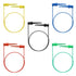 Sumnacon 5 Pcs Multimeter Electrical Test Dual Lead Test Hook Clips, 5 Colors Silicone Flexible Test Cables