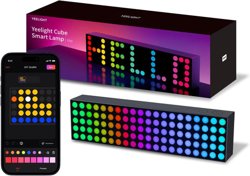 YEELIGHT LED Smart Lamp, 16M Colors Option Pixel Cube Smart Table Lamp,