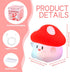 50Hrs 2 Mushroom Night Light Color Changing, Mushroom Lamp, Tap Control Brightness & Timer, Rechargeable Squishy Night