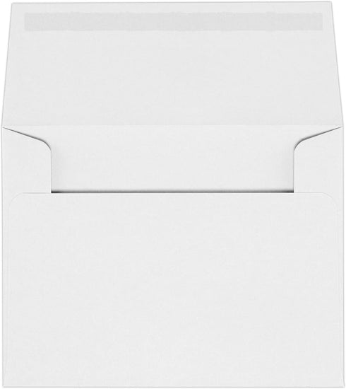 LUXPaper A2 Classic Linen Invitation Envelopes | 4 3/8" x 5 3/4" | Solar White | 70lb. Text | 50 Qty