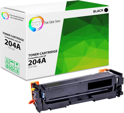 TCT Premium Compatible Toner Cartridge Replacement for HP 204A CF510A Black, Works with HP Color Laserjet Pro MFP