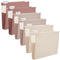 Y YOMA 6 Pack Extra Capacity Hanging File Folders, Letter Size Accordion Decorative Organizer with 1/5-Cut Tabs, Mocha