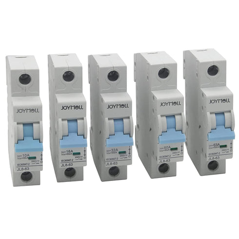 1P 250V 50 Amp Single-Pole DC Circuit Breaker for Off-Grid Solar System, DIN Rail Mount 50A