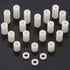 Keadic 150 Pieces Nylon Round Spacer Standoffs Assortment Kit for M6 Screws, OD 11mm and ID 6.2mm