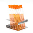 ULAB Scientific Test Tube with Tube Rack, Z Shape Stainless Steel Rack, 10pcs of 16ml Cylindrical Glass Tubes