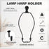8.5 Inch 1 Set PATIKIL Lamp Harp Kit with Finial, Detachable Shade Bracket Holder, DIY Lighting Accessories for Table