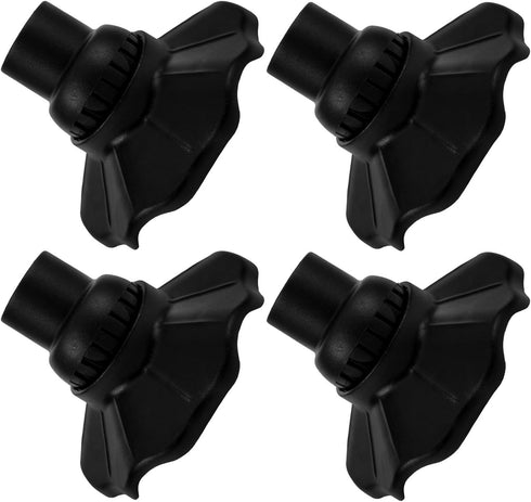 KALLORY 4pcs Folding Chair Feet Caps Non-Slip Floor Protectors Chair Leg Covers
