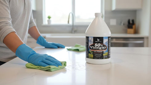 50% 12.5x (1 Belle Chemical Pure Concentrated Vinegar Stronger Indoor and Outdoor Cleaner Gallon)