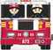 Cute Cartoon Fire Truck Light Switch Cover, Male and Female Firefighters 2-Gang Toggle Wall Plate for Teen Room