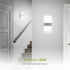 12 Inch 12W 2700K-5000K Dimmable ASD Indoor LED Wall Sconce - Brushed Nickel Wall Sconce Lights for Living Room
