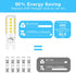 12 Pack Dimmable G9 Bulb 4W (40 6000K G9 Bulb T4 G9 Bulbs Chandelier,120V 450LM 360 G9 Bulb DAYBEETER LED Watt
